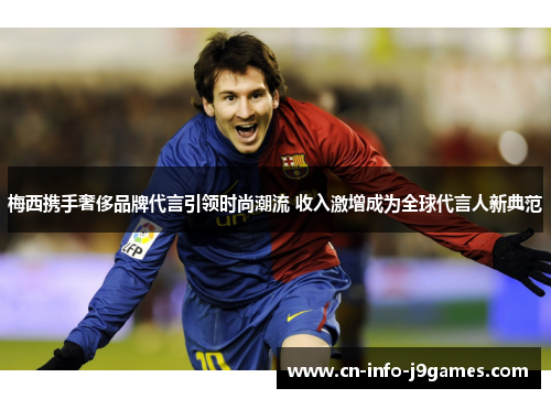 梅西携手奢侈品牌代言引领时尚潮流 收入激增成为全球代言人新典范